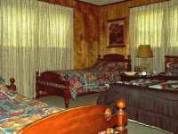Second Bedroom - Queen-size and 2 Single Beds, Adjoining 1/2 Bath